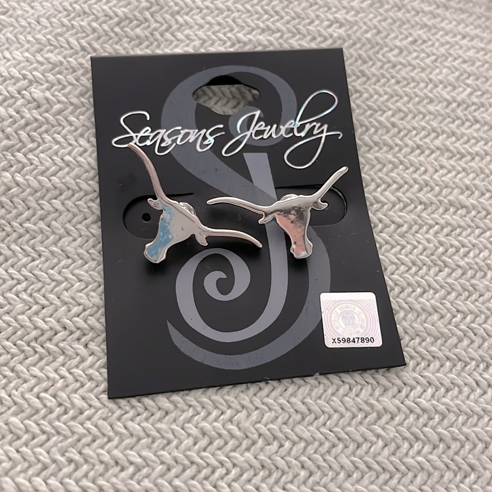 Longhorn Stud Earrings